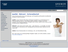 Tablet Screenshot of gronerlaw.ch